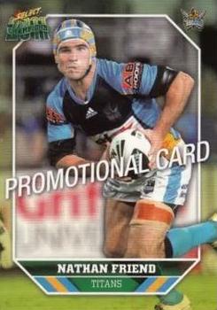 2011 NRL Champions - Promotional #57 Nathan Friend Front